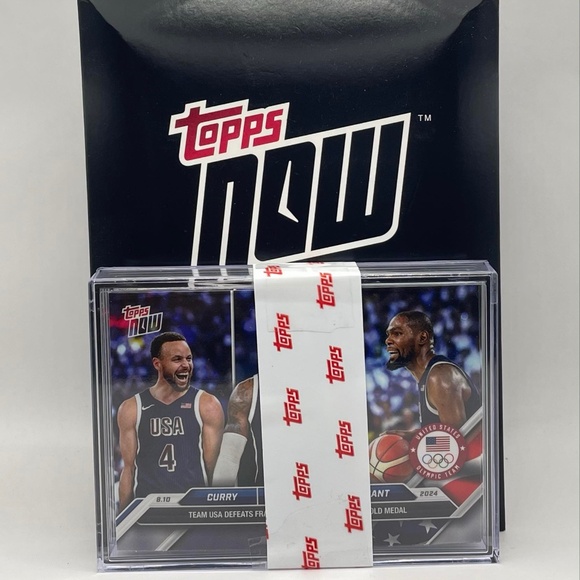 (LOT OF 20) 2024 Topps Now Olympic #26 Curry/James/Durant GOLD MEDAL - Picture 1 of 4